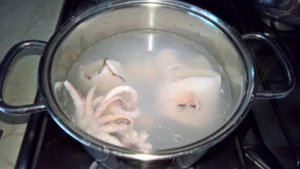 Frittata di calamari e patate