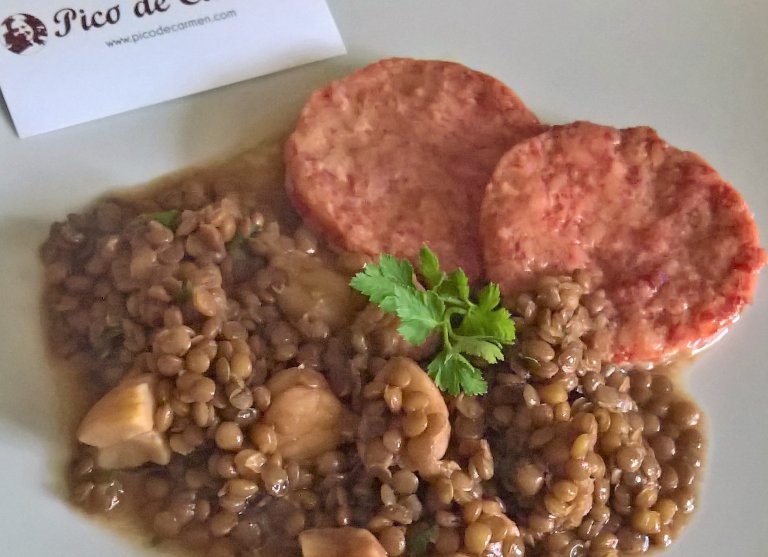 Zuppa di lenticchie e castagne